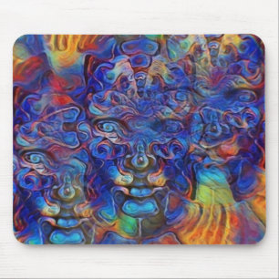 Mousepad faces abstrato fractais