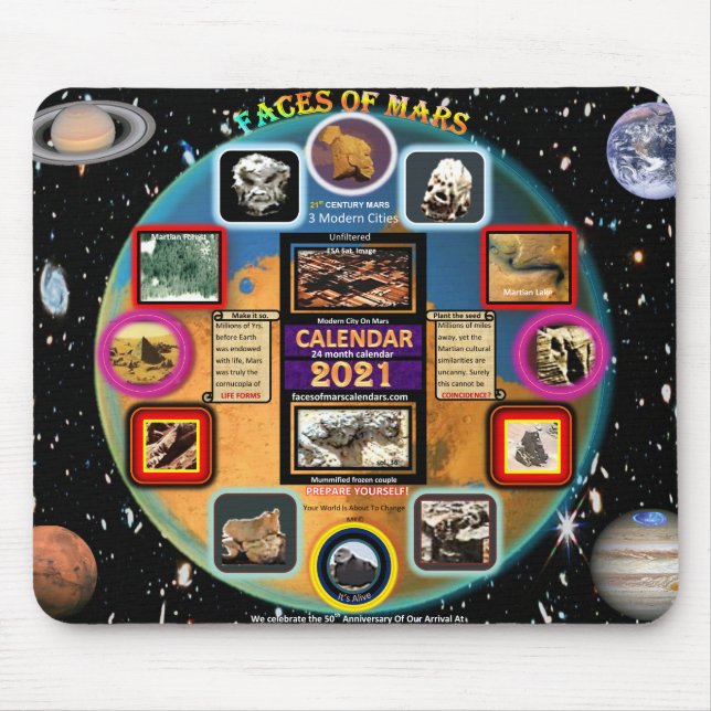 Mousepad faces de marte (Frente)