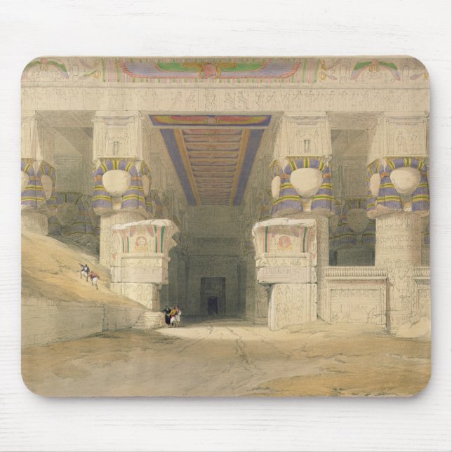 Mousepad Fachada do templo de Hathor (Frente)