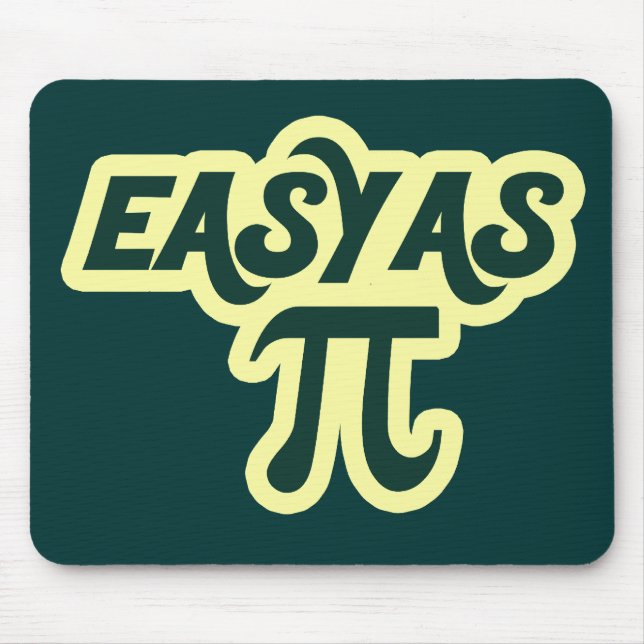 Mousepad Fácil como Pi Day (Frente)
