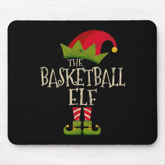 Mousepad Fácil Presente Do Grupo De Figuras Elf De Basquete (Frente)