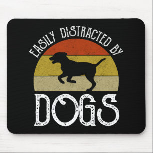 Mousepad Facilmente Distraído Por Cães