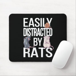Mousepad Facilmente Distraído Por Ratos Mãe Rato Pai Rato E