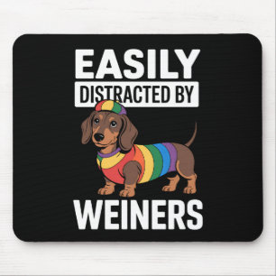 Mousepad Facilmente Distraído Por Weiners LGBTQ Arco-íris G