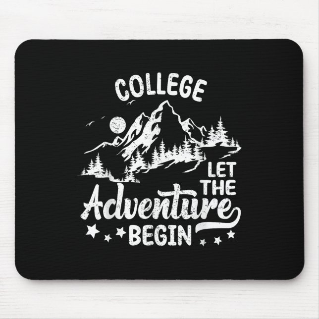 Mousepad Faculdade Deixe A Aventura Começar De Volta à Esco (Frente)