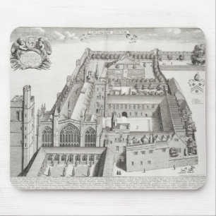 Mousepad Faculdade nova, Oxford, de "Oxonia Illustrata",