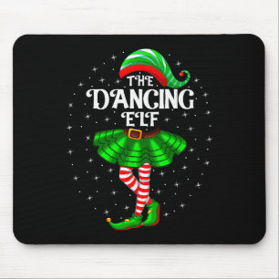 Mousepad Fada Dançante Natal Família Correspondente Mulhere