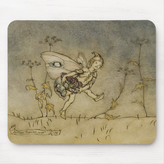 Mousepad Fada de Arthur Rackham |, ilustração 'de um Midsu (Frente)