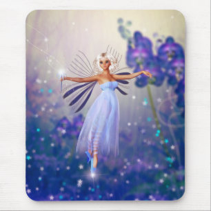 Mousepad Fada de Flor Azul