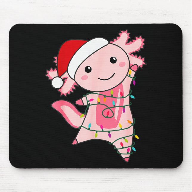 Mousepad Fada de Natal Axolotl Luz de Natal Axolotl  (Frente)