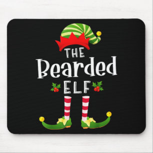 Mousepad Fada de Natal Barbudo de Pijama Combinando Festa d