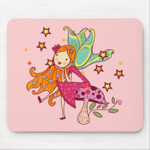Mousepad Fada do jardim no cogumelo