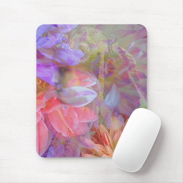 Mousepad Fada Flor Exposição Dupla Fantasia Arte (Com mouse)