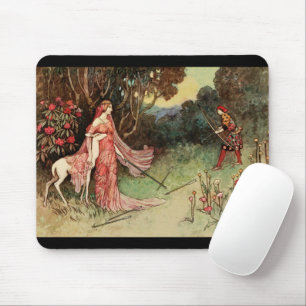 Mousepad Fada, Princesa E Veado Branco