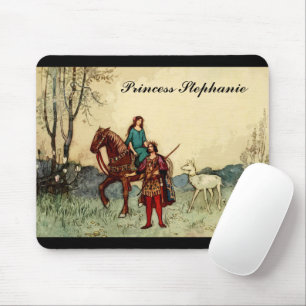 Mousepad Fada, Princesa E Veado Branco