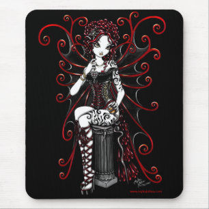 Mousepad Fada Tattooed vermelho do espartilho de Sasha