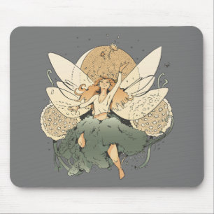 Mousepad Fada voando no céu