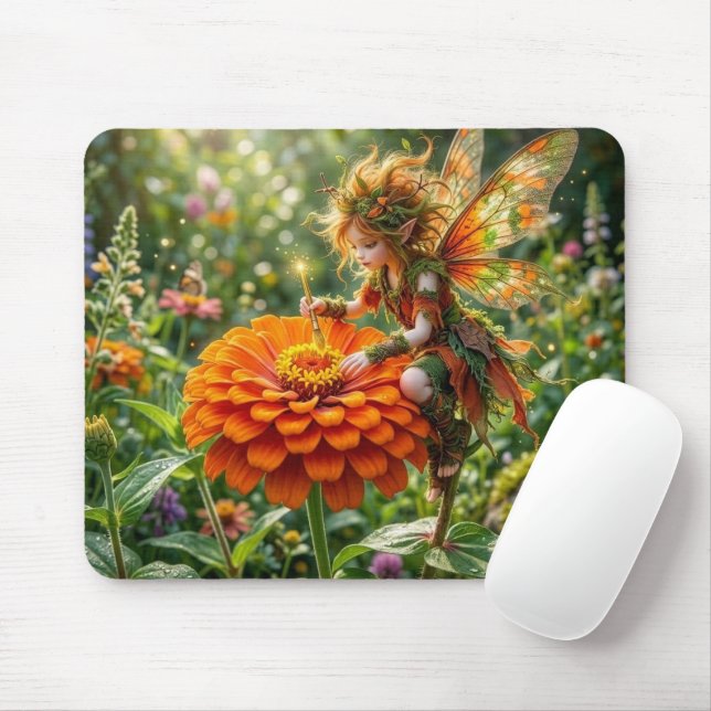 Mousepad Fada Zínia (Com mouse)