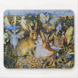 Mousepad Fadas e coelho