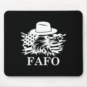 Mousepad Fafo Trump Bandeira dos EUA, sinal de Fafo de Dona