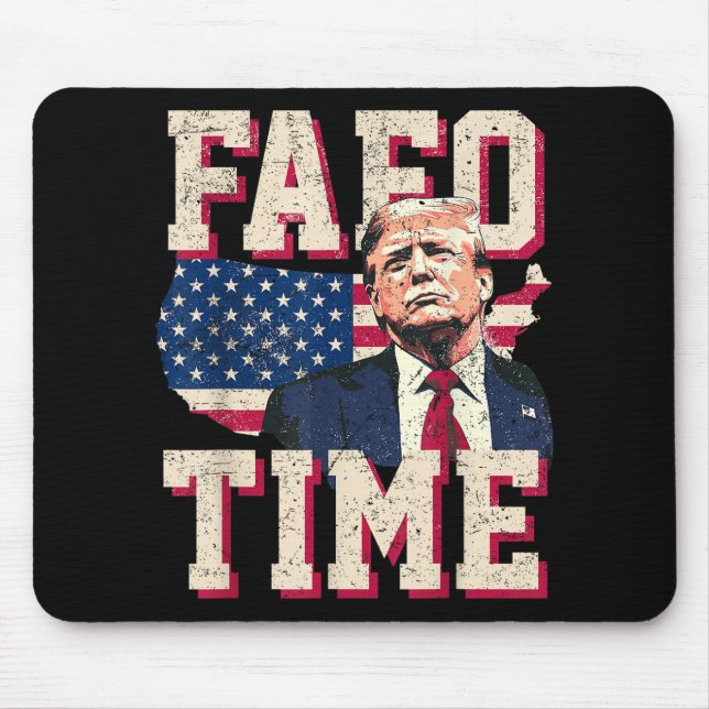 Mousepad Fafo Trump Flag Engraçado (Frente)