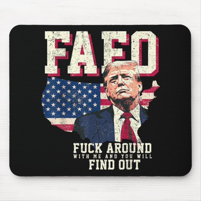 Mousepad Fafo Trump Us American Map Flag (Frente)