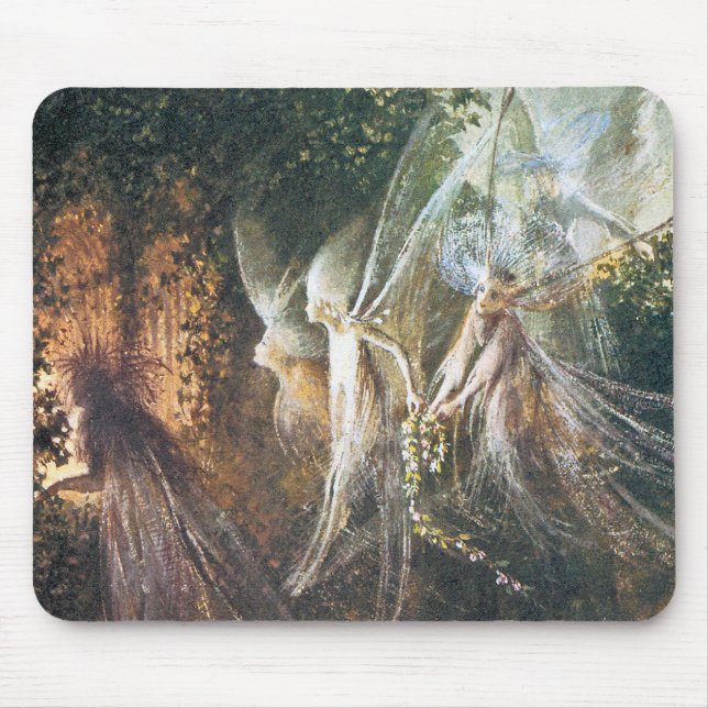 Mousepad Fairies - por John Anster Fitzgerald (Frente)