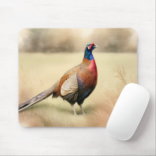 Mousepad Faisão De Outono Em Campo Dourado