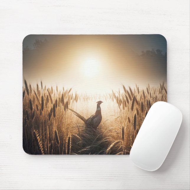 Mousepad Faisão em um Campo de Trigo (Com mouse)