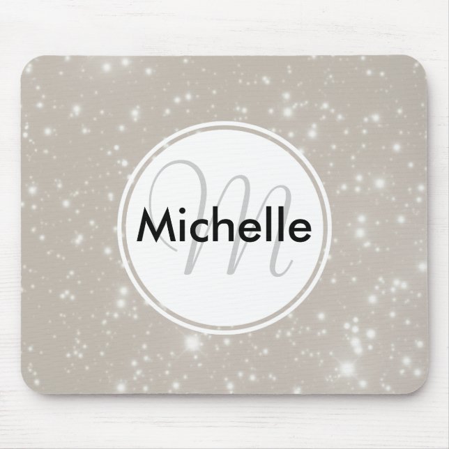 Mousepad Faíscas Personalizadas no Céu Noturno (Frente)