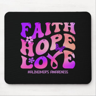 Mousepad Faith Hope Heimerheimer Purple Heimerheimer em gue