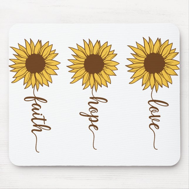 Mousepad Faith Hope Love (Frente)