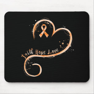 Mousepad Faith Love Esperava Coragem Aml Leukemia Consciênc