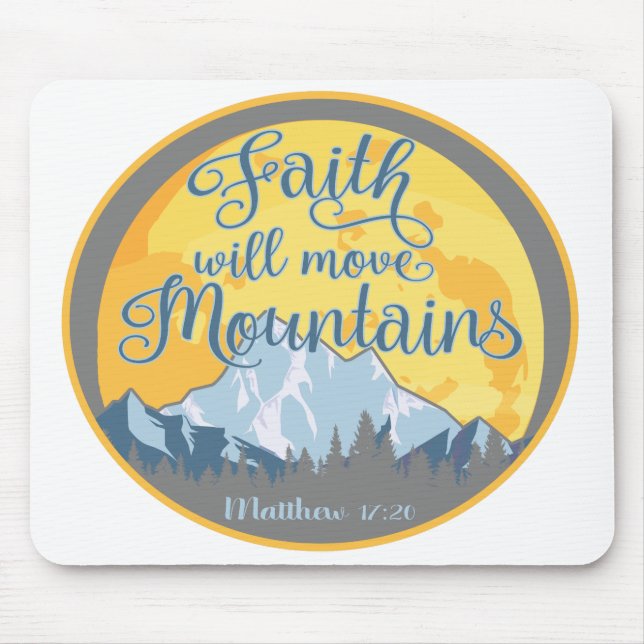 Mousepad Faith Move Mounties Christian Design (Frente)