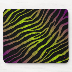 Mousepad Faixas de TempoEspaçoEnfileirado - Roxo/Limão