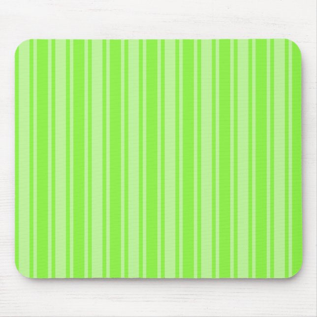 Mousepad faixas de verde limão doce (Frente)