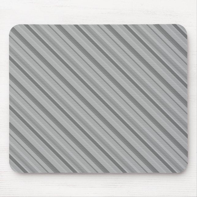 Mousepad faixas diagonais de cinzas (Frente)