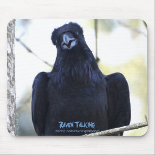 MOUSEPAD FALANDO DE RAVEN PRETO