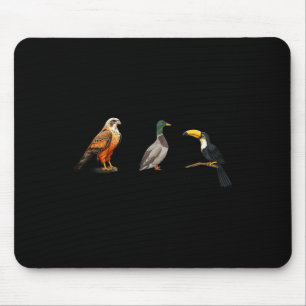 Mousepad Falcão Duck Toucan Birds Sutil Anti Trump 1