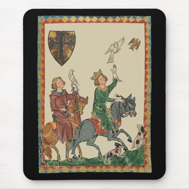Mousepad Falcoaria, Codex Manesse do século XIV (Frente)