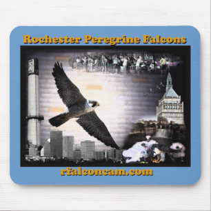 Mousepad Falcons de peregrino de Rochester do tapete do