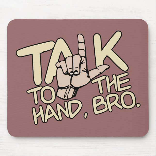 Mousepad Fale com o mouse personalizado de mão (Frente)