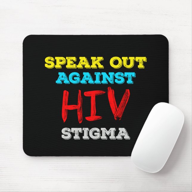 Mousepad Fale Contra o Estigma do HIV - Sensibilização para (Com mouse)