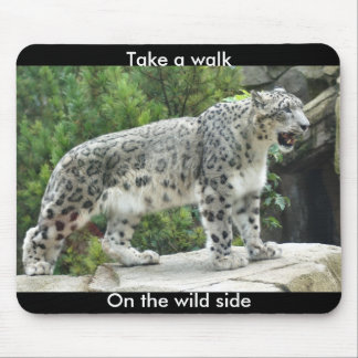 Mousepad Fale uma caminhada no tapete do rato lateral