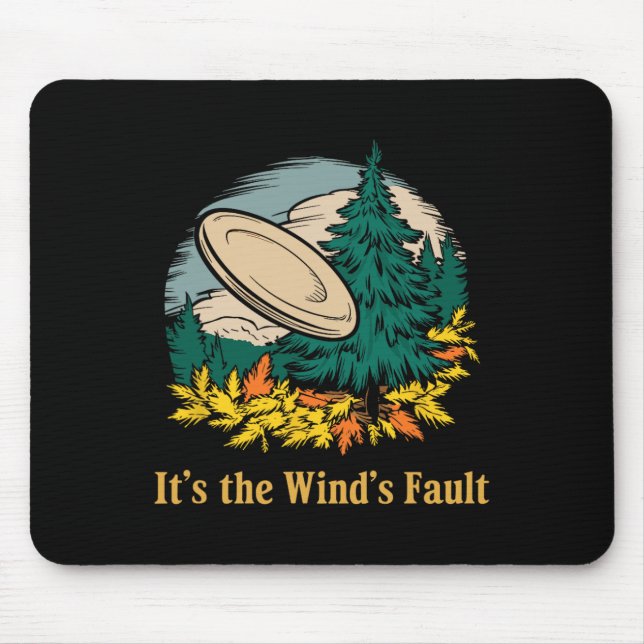 Mousepad Falha dos Ventos, Disco de Golfe Divertido _1  (Frente)