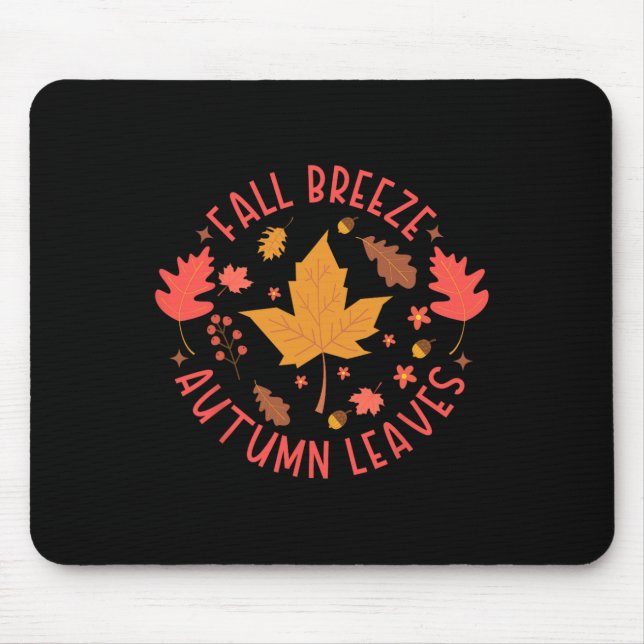 Mousepad Fall Breeze Autumn Deixa Folha De Mapeador Cinto P (Frente)