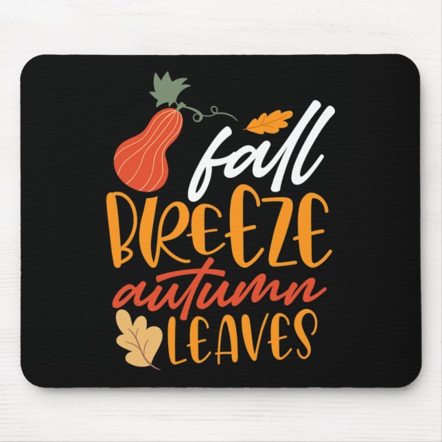Mousepad Fall Breeze E Folhas De Outono (Frente)