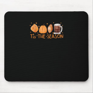 Mousepad Fall Coffee Cute Lover Halloween Bompkin Latri Dri