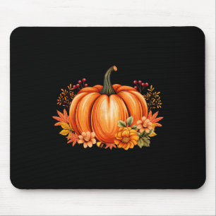 Mousepad Fall Pumpkin Season Retro Halloween Autumn Thankg