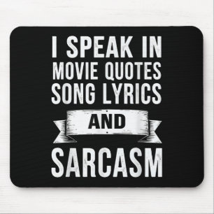Mousepad Falo Em Filme Citando Música Letras & Sarcasmo